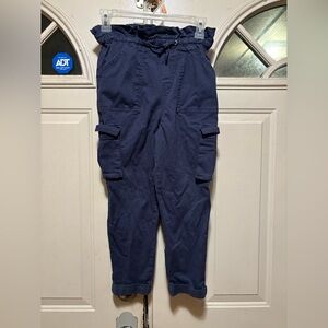 Kids Navy Cargo Pants